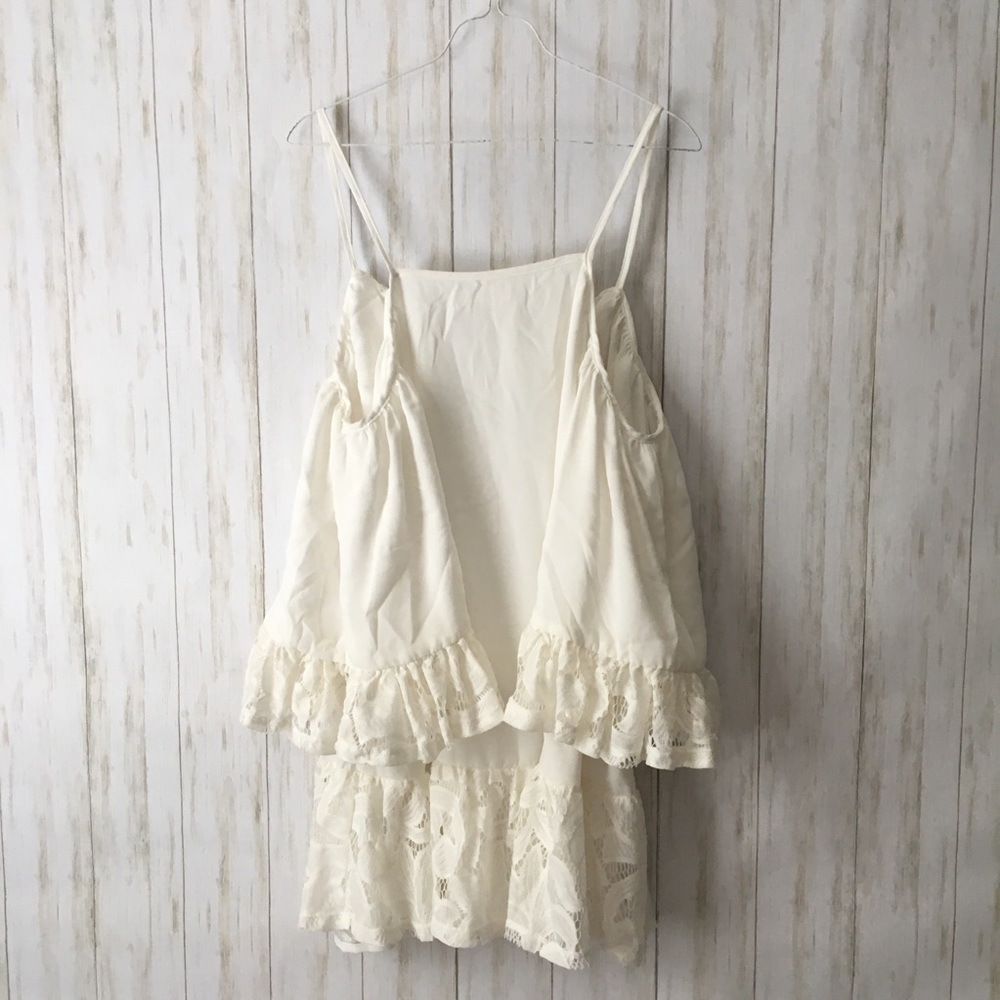 tularosa Hattie Lace Off Shoulder Boho Mini Dress - Picture 7 of 8